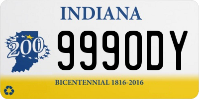 IN license plate 999ODY