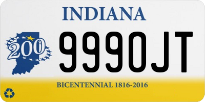 IN license plate 999OJT