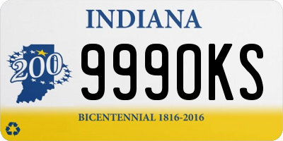 IN license plate 999OKS