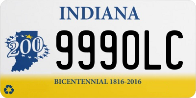 IN license plate 999OLC