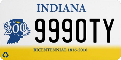 IN license plate 999OTY