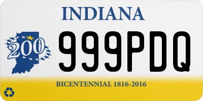 IN license plate 999PDQ