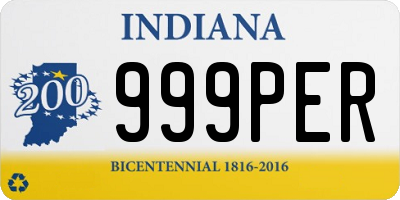 IN license plate 999PER