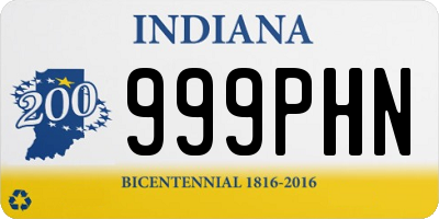 IN license plate 999PHN