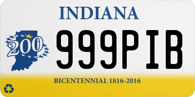 IN license plate 999PIB