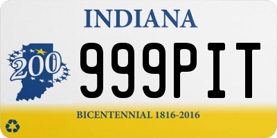 IN license plate 999PIT