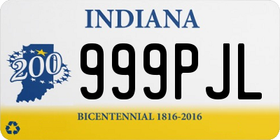 IN license plate 999PJL