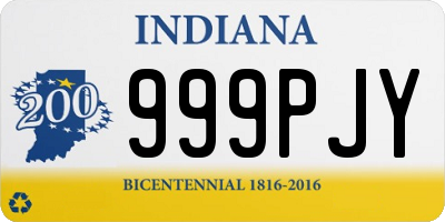 IN license plate 999PJY