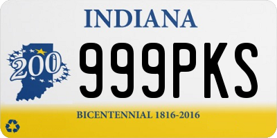 IN license plate 999PKS