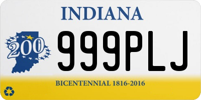 IN license plate 999PLJ