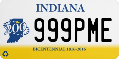 IN license plate 999PME