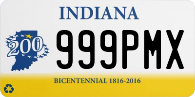 IN license plate 999PMX