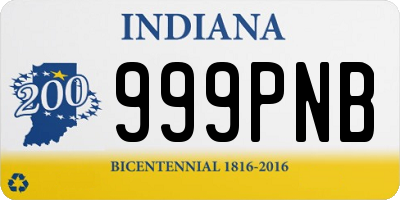 IN license plate 999PNB