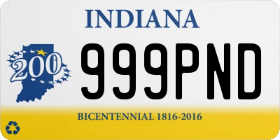 IN license plate 999PND