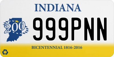 IN license plate 999PNN