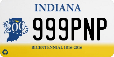 IN license plate 999PNP