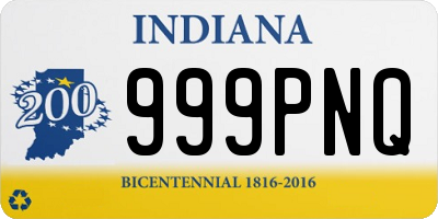 IN license plate 999PNQ