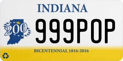 IN license plate 999POP