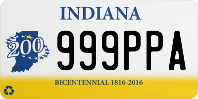 IN license plate 999PPA