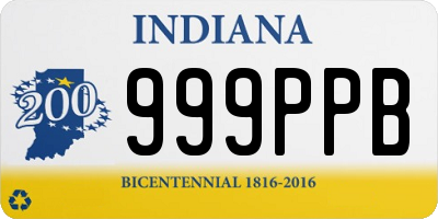 IN license plate 999PPB