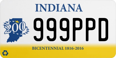 IN license plate 999PPD