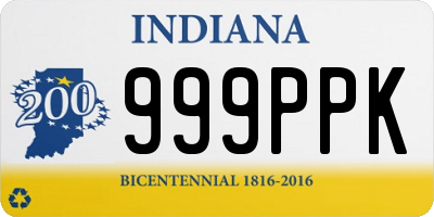 IN license plate 999PPK