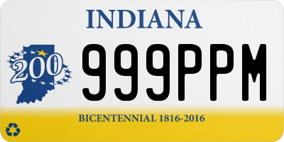 IN license plate 999PPM