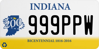 IN license plate 999PPW