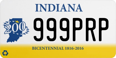 IN license plate 999PRP