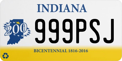 IN license plate 999PSJ