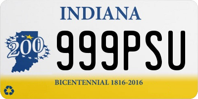 IN license plate 999PSU