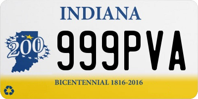 IN license plate 999PVA