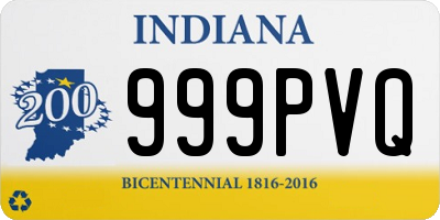 IN license plate 999PVQ