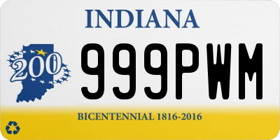 IN license plate 999PWM