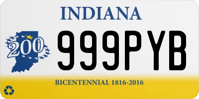 IN license plate 999PYB