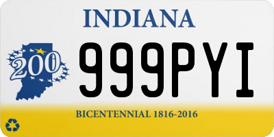 IN license plate 999PYI