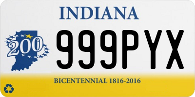 IN license plate 999PYX