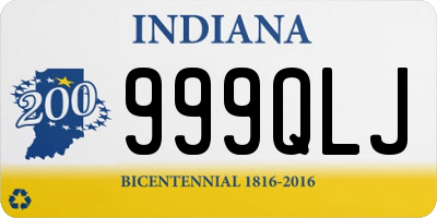 IN license plate 999QLJ