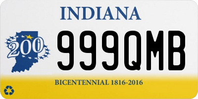 IN license plate 999QMB