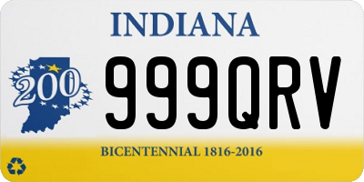 IN license plate 999QRV