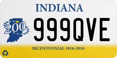 IN license plate 999QVE
