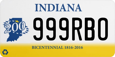 IN license plate 999RBO