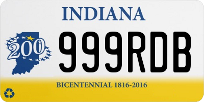 IN license plate 999RDB