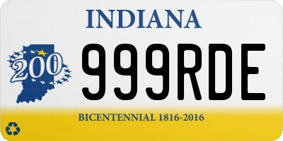 IN license plate 999RDE