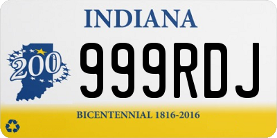 IN license plate 999RDJ