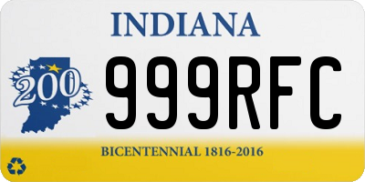 IN license plate 999RFC