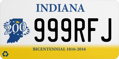 IN license plate 999RFJ