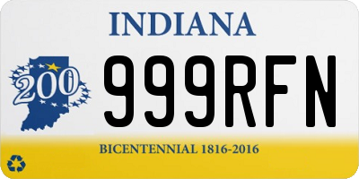 IN license plate 999RFN