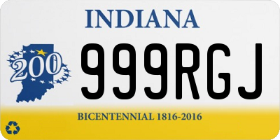 IN license plate 999RGJ