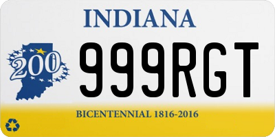 IN license plate 999RGT